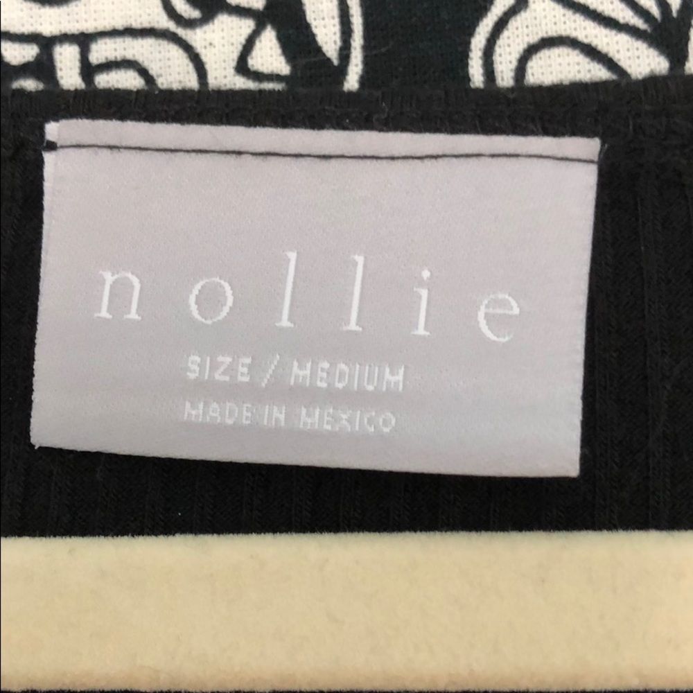 CROPPED BLACK RIBBED COTTON TOP - Picture 2 of 5